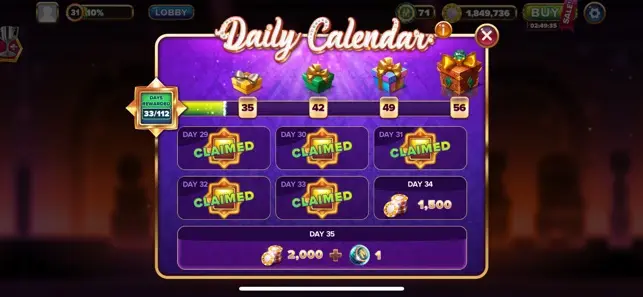 Daily Login Rewards